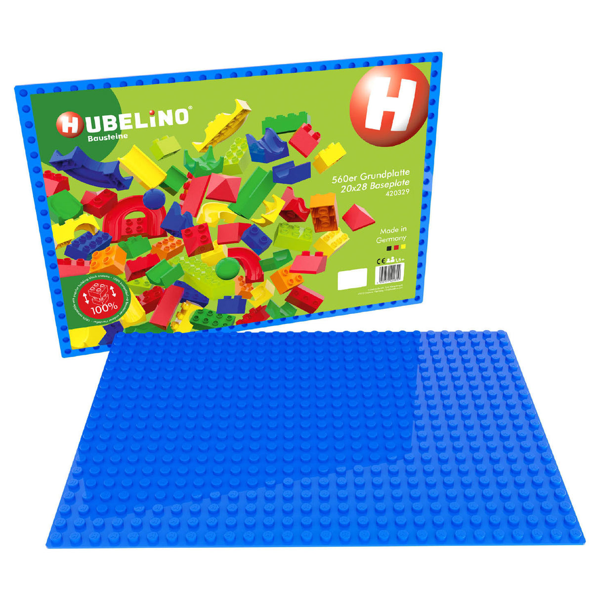 Hubelino grondplaat blauw, 560 noppen