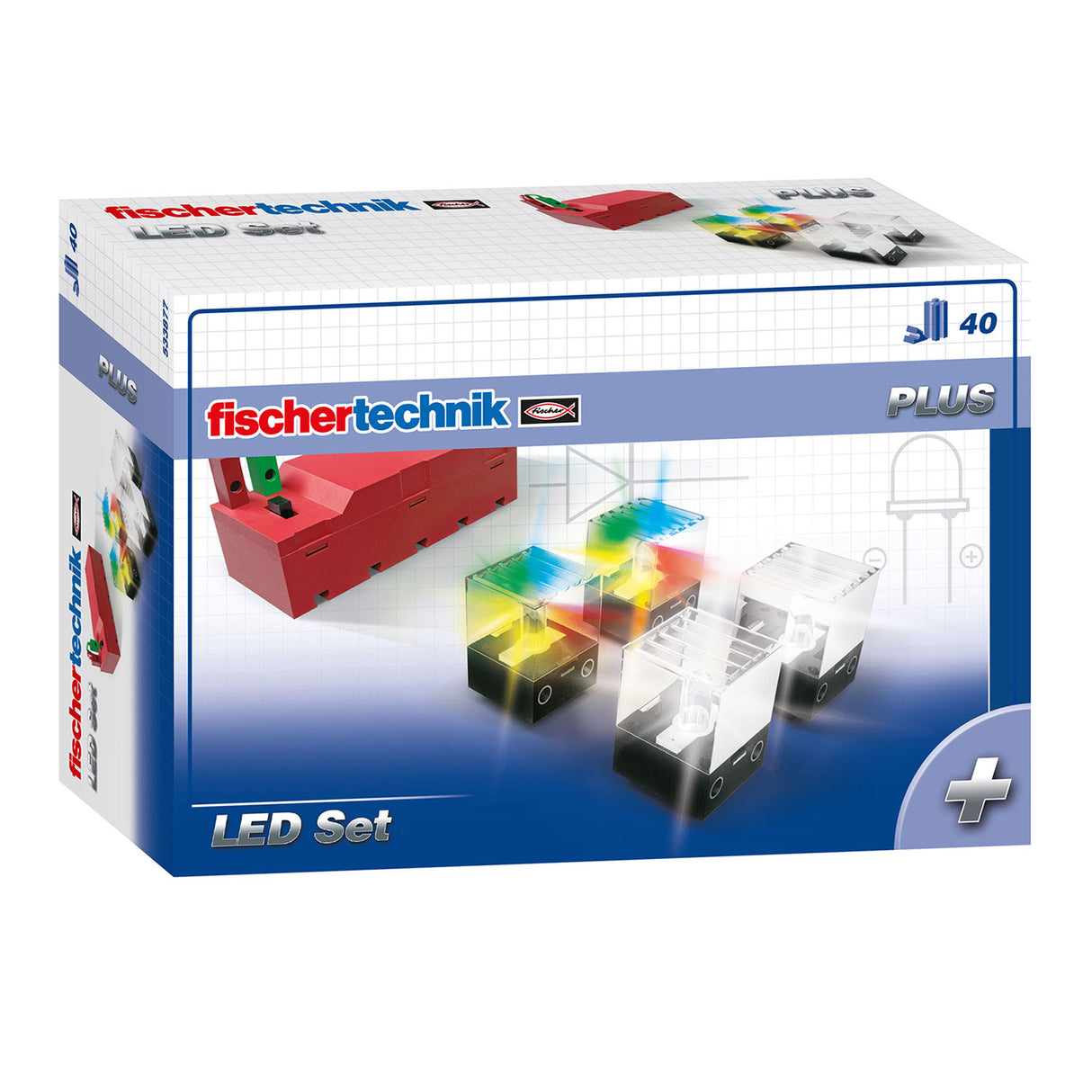 Fischertechnik plus - led set, 40dlg.