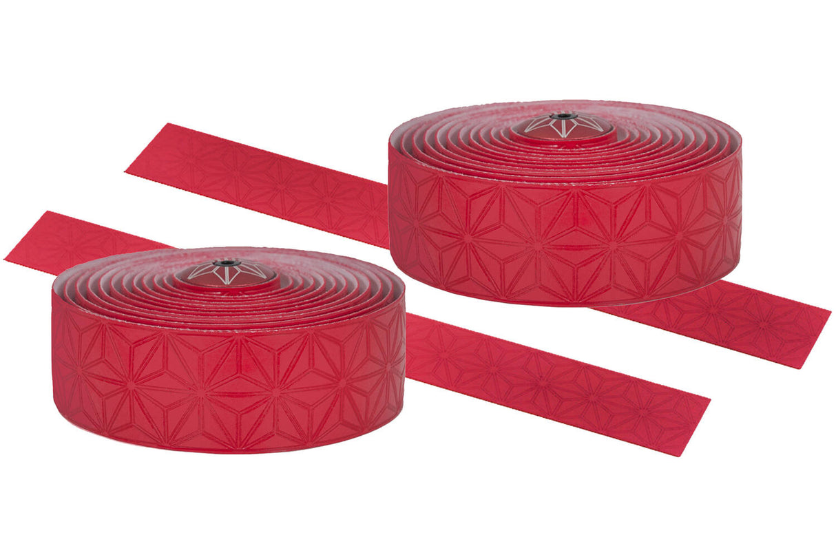 Supacaz Super sticky kush single color stuurlint rood inclusief aluminium stuurplug