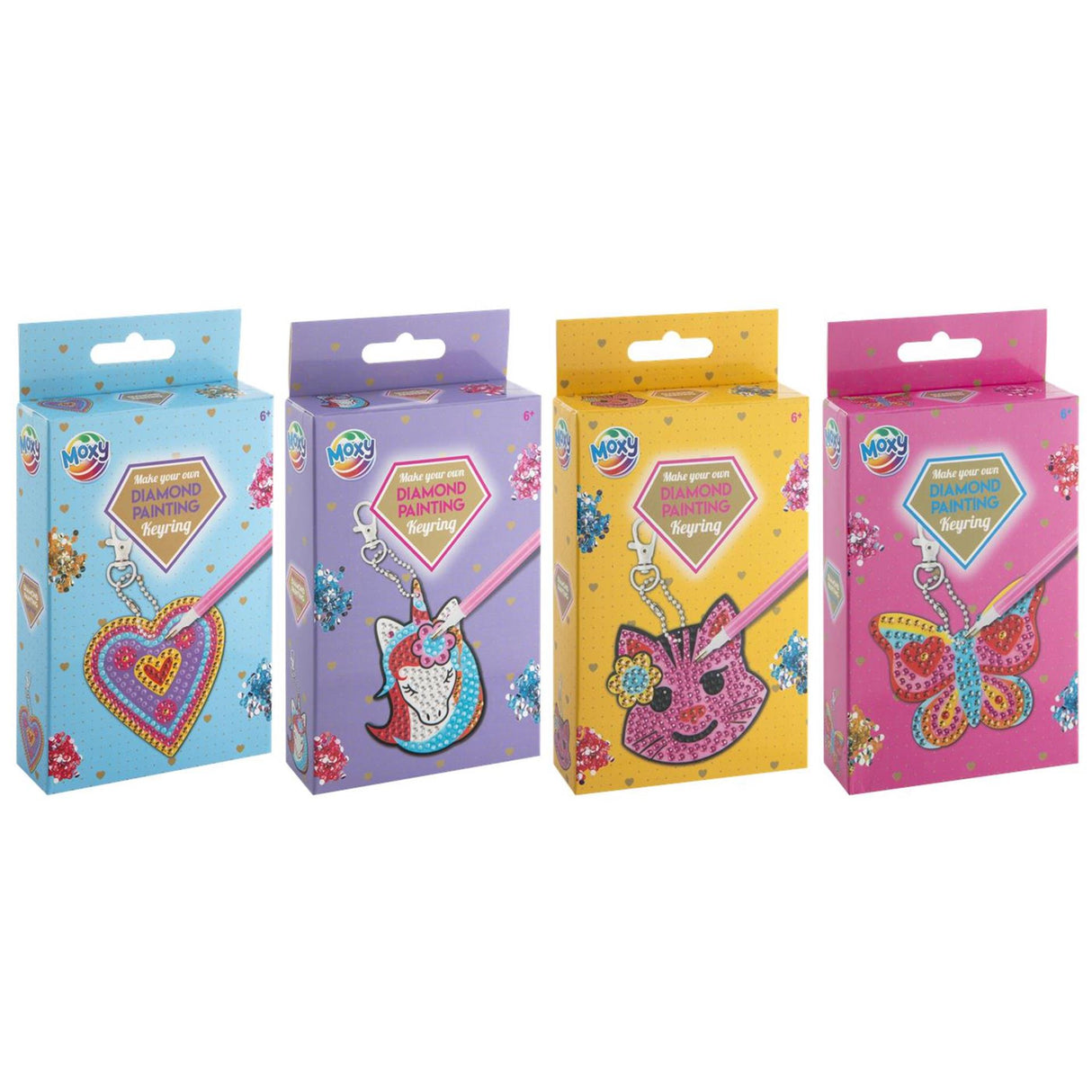 Moxy diamond painting sleutelhanger