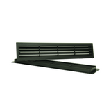 Renson 1069741 - deurrooster pvc 761 450x90 zwart | 2 stuks