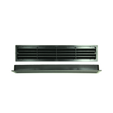 Renson 1069741 - deurrooster pvc 761 450x90 zwart | 2 stuks