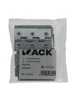 Mack 1013739 - 10 smalle scharnieren verzinkth 60 x b 35 mm | 5 stuks