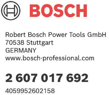 Bosch accessoires 44+1 delige schroefbitset en doppen in cassette - 2607017692
