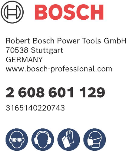 Bosch accessoires adapters 185 x 93 mm 1st - 2608601129