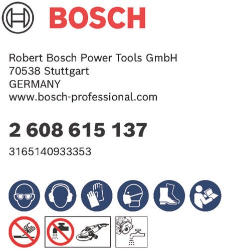 Bosch accessoires x-lock diamantschijf standard for ceramic 115 x 22,23 x 1,6 x 7 mm - 1 stuk(s) - 2608615137