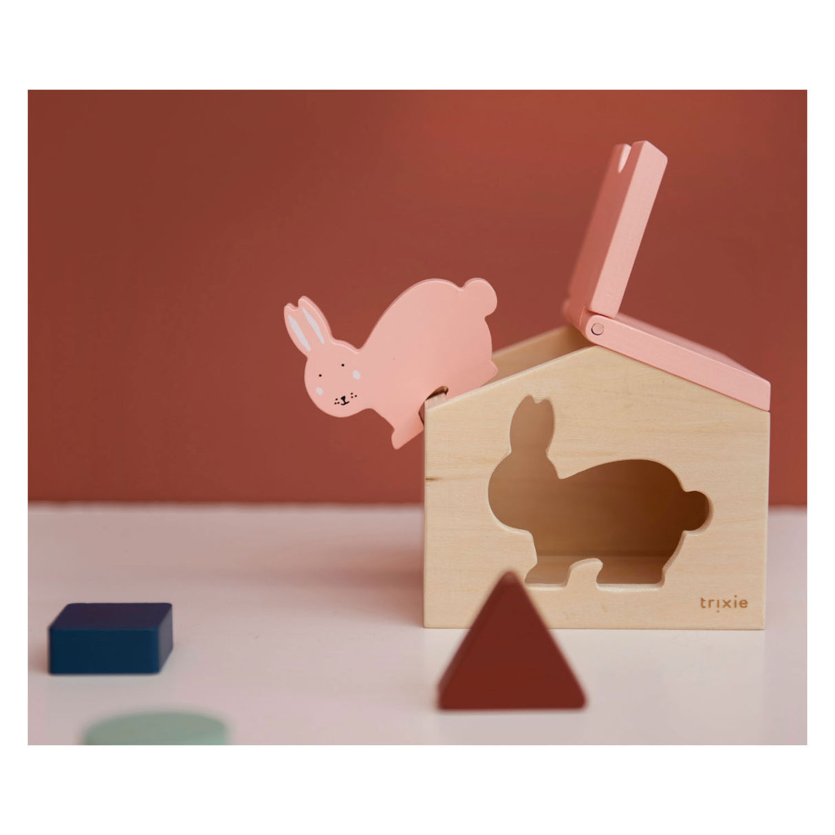 Trixie Houten Huis met Blokken Mrs. Rabbit