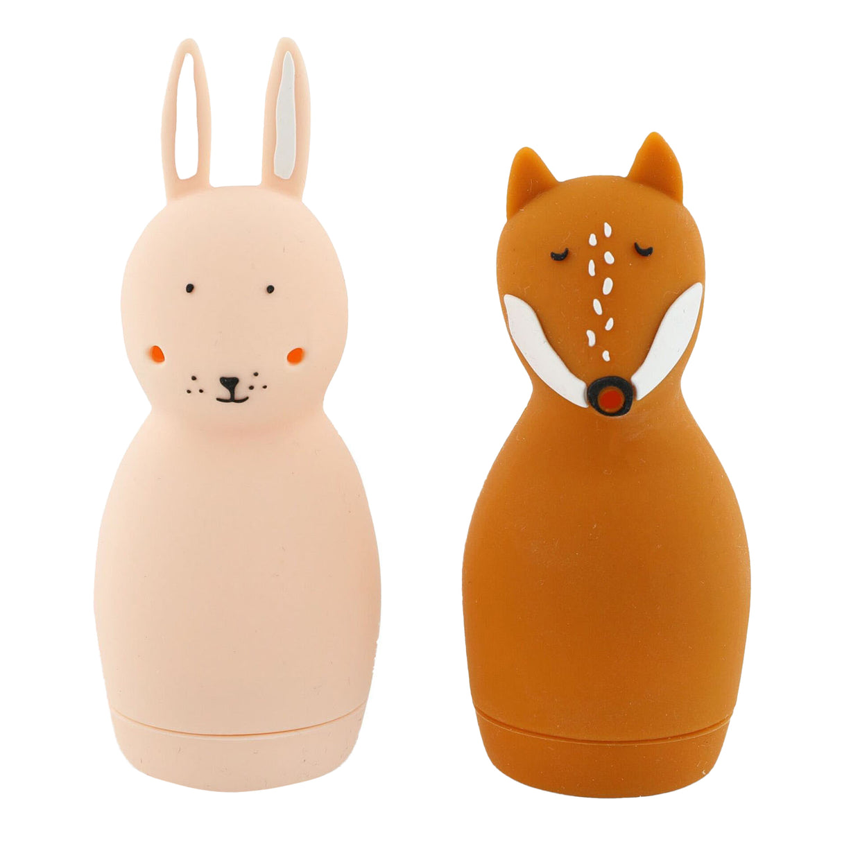 Trixie badspeelgoed squeezy dieren - mrs. rabbit mr. fox