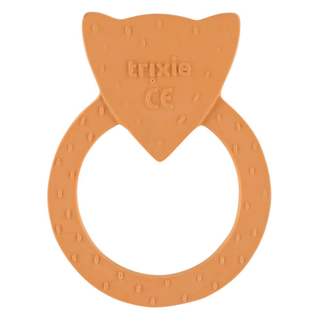 Trixie natuurlijk rubber ronde bijtring - mr. fox