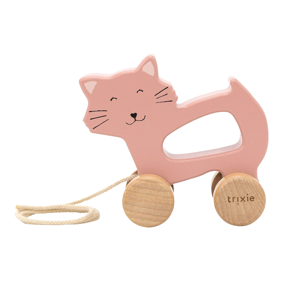 Trixie houten trekfiguur mrs. cat