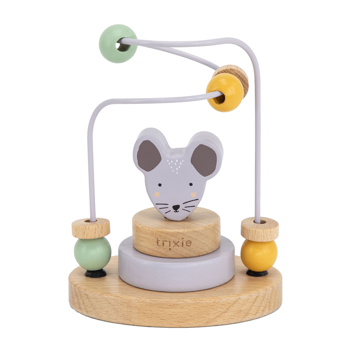 Trixie houten motoriekspiraal - mrs. mouse