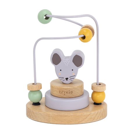 Trixie houten motoriekspiraal - mrs. mouse