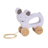 Trixie Houten Trekfiguur Mrs. Mouse