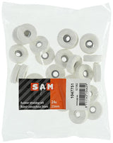 Mack 1047751 - stoeldop rubber wit ø 23 mm 24 st pcs | 6 stuks