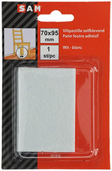 Mack 1047709 - viltpastille zelfklevend wit 70 x 95 mm 1 st pc | 12 stuks
