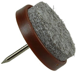 Mack 1047713 - stoelglijder met nagel vilt bruin ø 22 mm 8 st pcs | 6 stuks