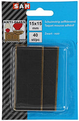 Mack 1047675 - schuimstrip zelfklevend zwart 15 x 15 mm 40 st pcs | 6 stuks