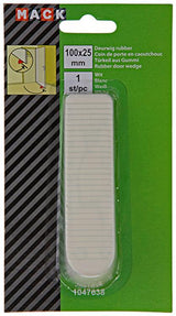 Mack 1047638 - deurwig rubber wit 100 x 25 mm 1 st pc | 6 stuks