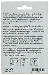 Mack 1047680 - viltpastille zelfklevend bruin ø 22 mm 12 st pcs | 12 stuks