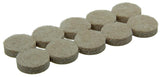 Mack 1047689 - super-vilt zelfklevend beige ø 19 mm 20 st pcs | 12 stuks
