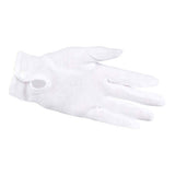 Boland handschoenen met drukknop wit xl