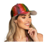 Boland pet holo regenboog verstelbaar