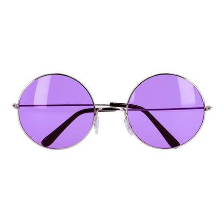 Boland partybril hippie xl paars