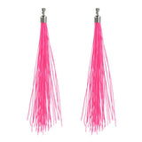 Boland oorbellen festival neon roze, 20cm