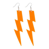 Boland oorbellen flash neon oranje