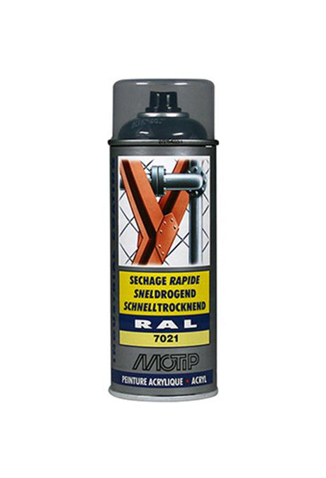Motip 1051727 - ind. ral 7021 zwart grijs spuitbus 400 ml | 1 stuks