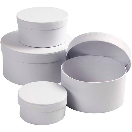 Creativ company https: www.cchobby.nl ronde-dozen-afm-8x4-10x5-12x6-14x7-cm-wit-4-stuk-1-set