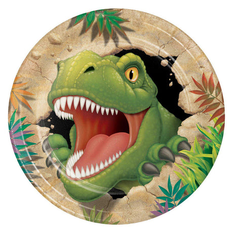 Haza witbaard dino bordjes, 8st.