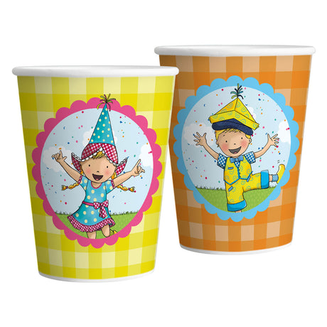 Haza witbaard bekers fien teun 250ml fsc - 8st.
