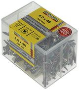 Rotadrill 1040035 - hardhoutschroef zelfb.sppls.rvs t20 4.0x40mm (200) | 4 stuks