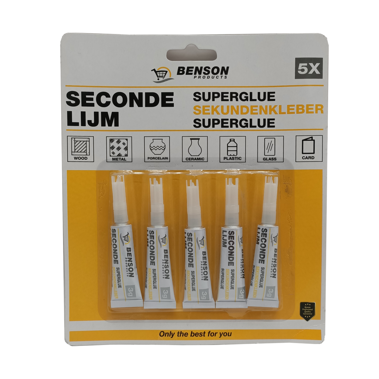 secondenlijm 5 tubes