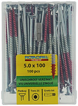 Rotadrill 1040003 - universeelschroef vktx vz 5.0x100mm (100) | 4 stuks