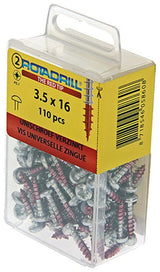 Rotadrill 1039826 - universeelschroef ck pzd vz 3.5x16mm (110) | 6 stuks