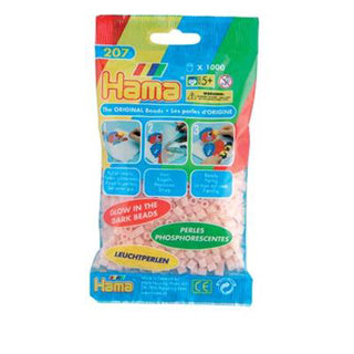 Hama strijkkralen 1000 stuks rood glow | 5 stuks