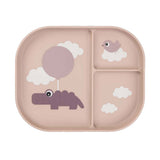 Done by deer vakjesbord blije wolken roze