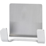Tesa powerstrips dubbele haak - rvs - ophanghaak - verwijderbare haken - waterproof - badkamerhaak - opplak haak