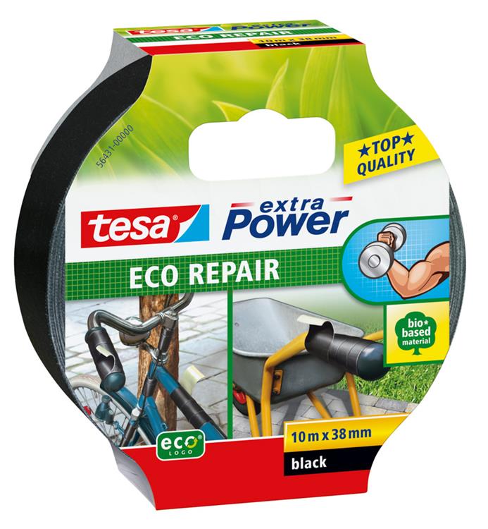 Tesa 1006595 - xp eco rep zw 10mx38mm | 8 stuks
