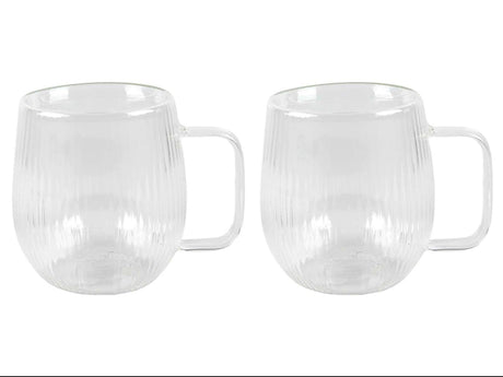 Dubbelwandig glas lines 2-delig