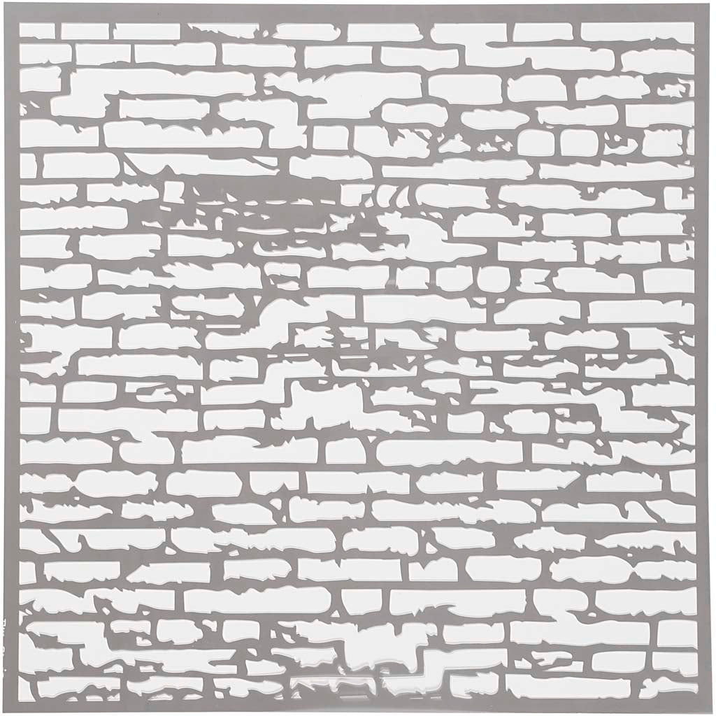 Creativ company https: www.cchobby.nl sjabloon-stenen-muur-afm-30-5x30-5-cm-dikte-0-31-mm-1-vel