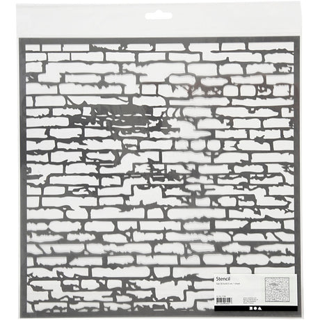 Creativ company http: www.cchobby.nl sjabloon-stenen-muur-afm-30-5x30-5-cm-dikte-0-31-mm-1-vel
