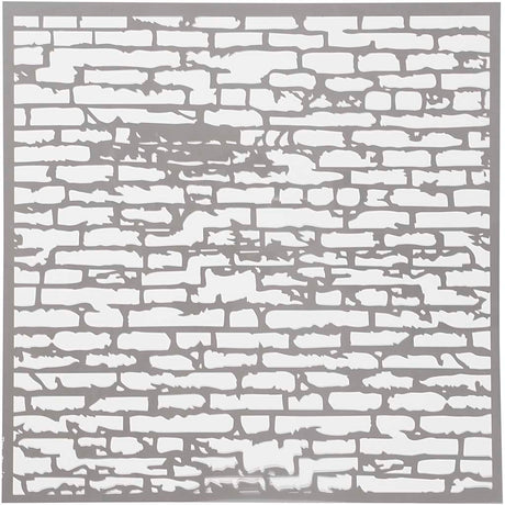 Creativ company http: www.cchobby.nl sjabloon-stenen-muur-afm-30-5x30-5-cm-dikte-0-31-mm-1-vel