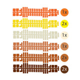 Ministeck uitbreidingsset kleurenstrips 9-delig 31664