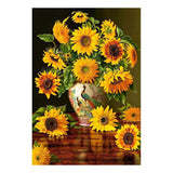 Castorland sunflowers in a peacock vase – puzzel – 1.000 stukjes – satijnen afwerking – perfecte pasvorm – europese kwaliteit