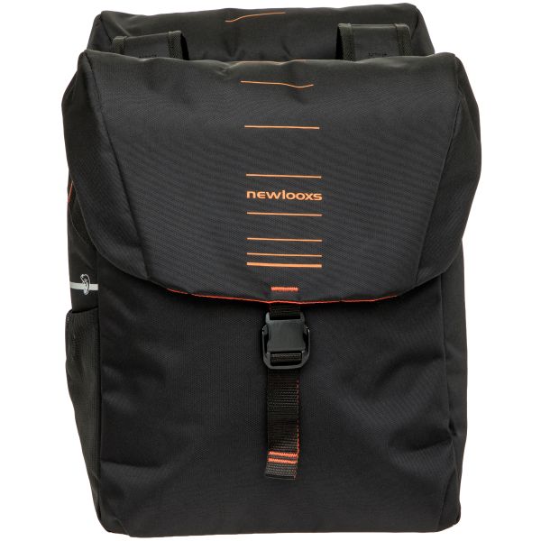 Newlooxs tas new looxs vigo dubbel | zwart oranje | 40l
