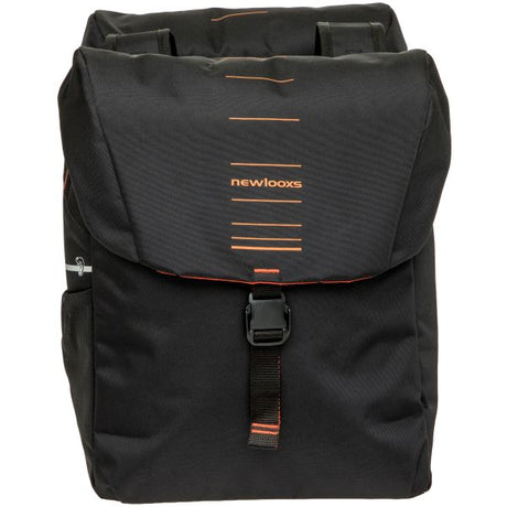 Newlooxs tas new looxs vigo dubbel | zwart oranje | 40l