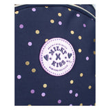 Milky kiss rugzak dotted delight paars gouden stippen, 3-vaks